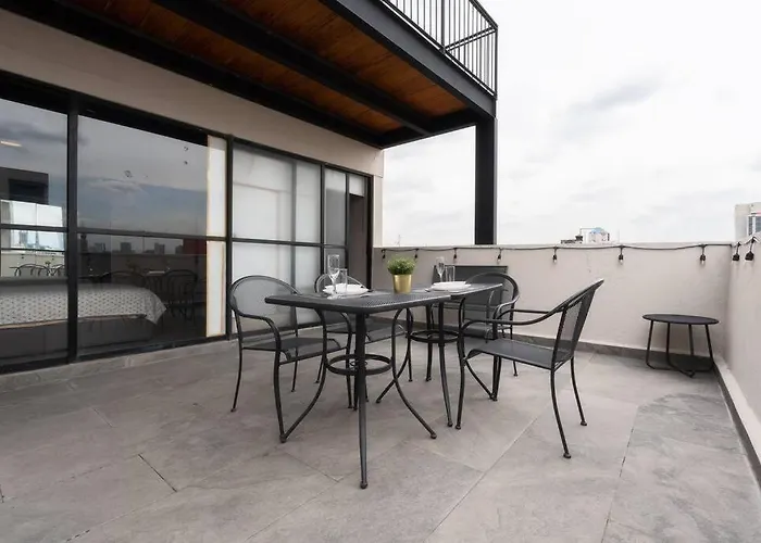 Casa de férias 507 Private Terrace 3bdroom 2bath Ac Dwntn Cdmx *