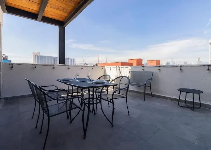 507 Private Terrace 3bdroom 2bath Ac Dwntn Cdmx * Cidade do México